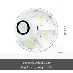 Nordischer Frühstücksteller aus Keramik – Elegantes Ess-Set