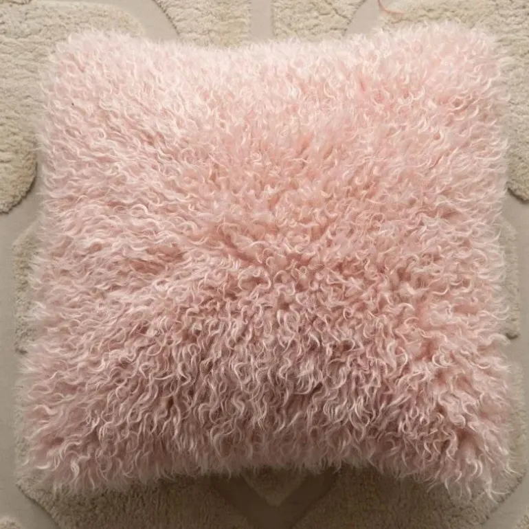 Nordischer rosa geometrischer Kissenbezug - 45x45cm Baumwoll-Canvas-Tufted-Hülle