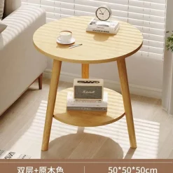 Nordischer runder Couchtisch – Moderne Eleganz für das Wohnzimmer