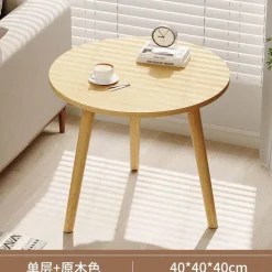 Nordischer runder Couchtisch – Moderne Eleganz für das Wohnzimmer