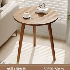 Nordischer runder Couchtisch – Moderne Eleganz für das Wohnzimmer