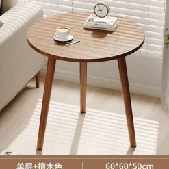 Nordischer runder Couchtisch – Moderne Eleganz für das Wohnzimmer