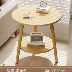 Nordischer runder Couchtisch – Moderne Eleganz für das Wohnzimmer