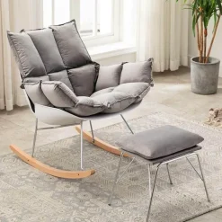 Nordischer Schaukelstuhl – Moderne, lässige Wohnmöbel