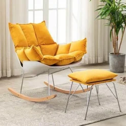 Nordischer Schaukelstuhl – Moderne, lässige Wohnmöbel