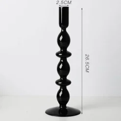 Nordischer stilvoller Kerzenhalter aus Blasenglas