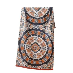 Nordisches Badetuch aus Baumwolle – groß, 80 x 160 cm, weich, schnelltrocknend, ethnischer Boho-Stil