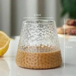 Nordisches Cocktailbecher-Set aus rosa Glas – elegante Saft- und Wassergläser