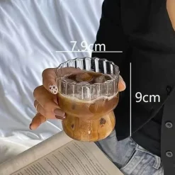 Nordisches Cocktailbecher-Set aus rosa Glas – elegante Saft- und Wassergläser