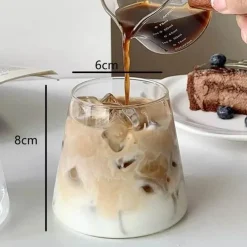 Nordisches Cocktailbecher-Set aus rosa Glas – elegante Saft- und Wassergläser