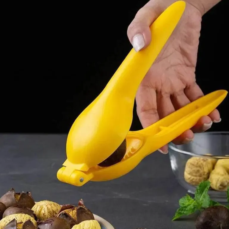Nussknacker für Kastanien, Walnüsse, Clip-Zange, Schäler, Schneider, Öffner
