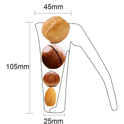 Nussknacker-Werkzeug aus Zink – Gerät zum schnellen Schälen
