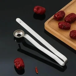 Obstentkerner aus Edelstahl – Werkzeug zum Entfernen von Kirsch-, Oliven- und Dattelkernen