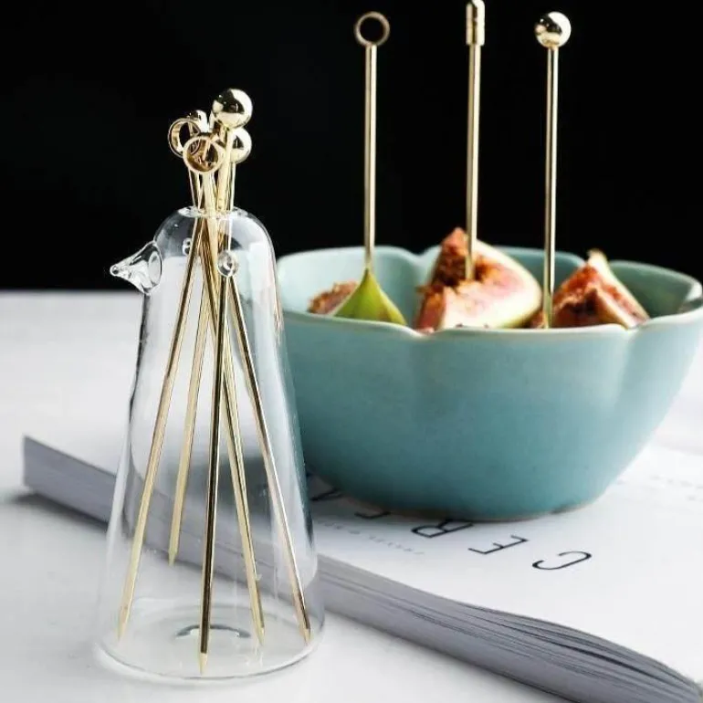 Obstgabel-Set aus Edelstahl – elegantes Geschirr-Utensil