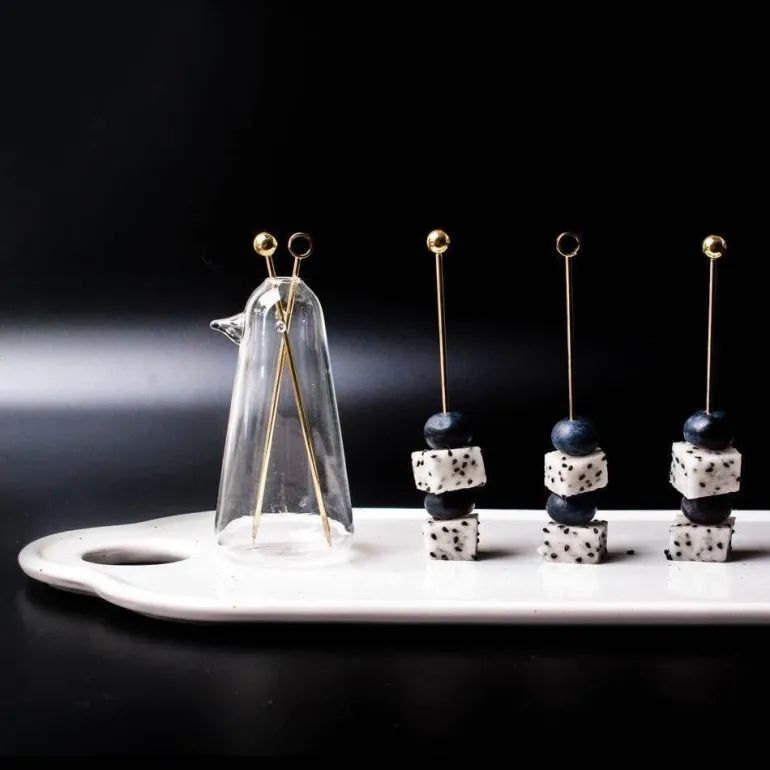 Obstgabel-Set aus Edelstahl – elegantes Geschirr-Utensil