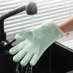 Ofenhandschuhe aus Silikon – isolierte Backhandschuhe mit Verbrühungsschutz