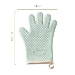 Ofenhandschuhe aus Silikon – isolierte Backhandschuhe mit Verbrühungsschutz