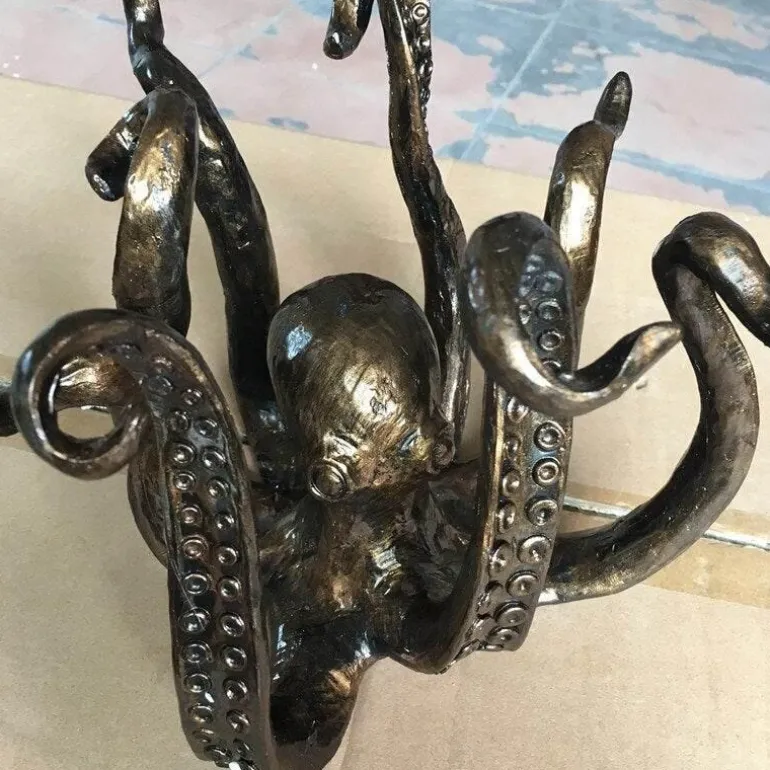Oktopus-Becherhalter – Wohndekor-Akzent aus Kunstharz
