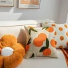 Oranger Kissenbezug - Dekorative Kissenhülle