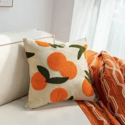 Oranger Kissenbezug - Dekorative Kissenhülle