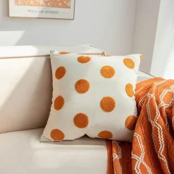 Oranger Kissenbezug - Dekorative Kissenhülle