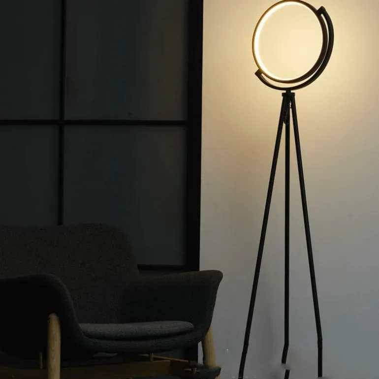 Orbital Grace Floor Lamp - Modern Adjustable Lighting