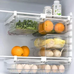 Organizer unter dem Regal – Aufbewahrungslösung für Küche und Kühlschrank