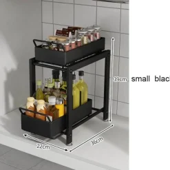 Organizer unter der Spüle – Mehrschichtige Schrankregalaufbewahrung