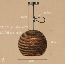 Origami LED Pendant Lamp - Modern Paper Light Shade