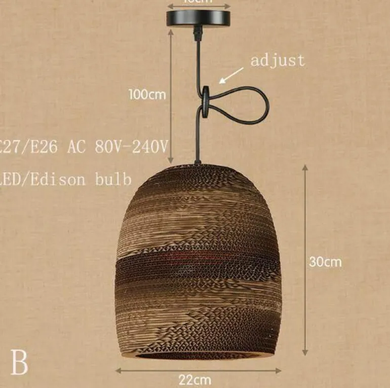 Origami LED Pendant Lamp - Modern Paper Light Shade
