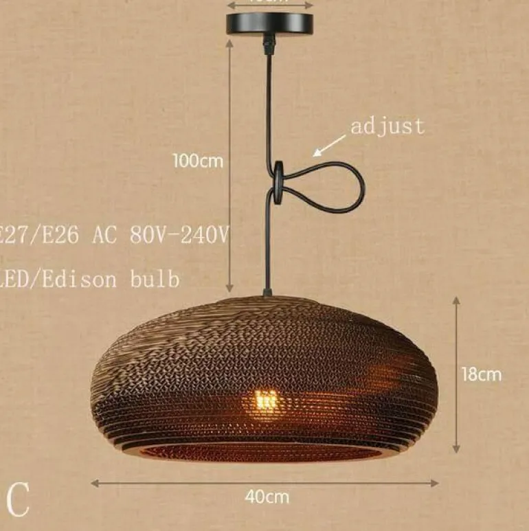 Origami LED Pendant Lamp - Modern Paper Light Shade