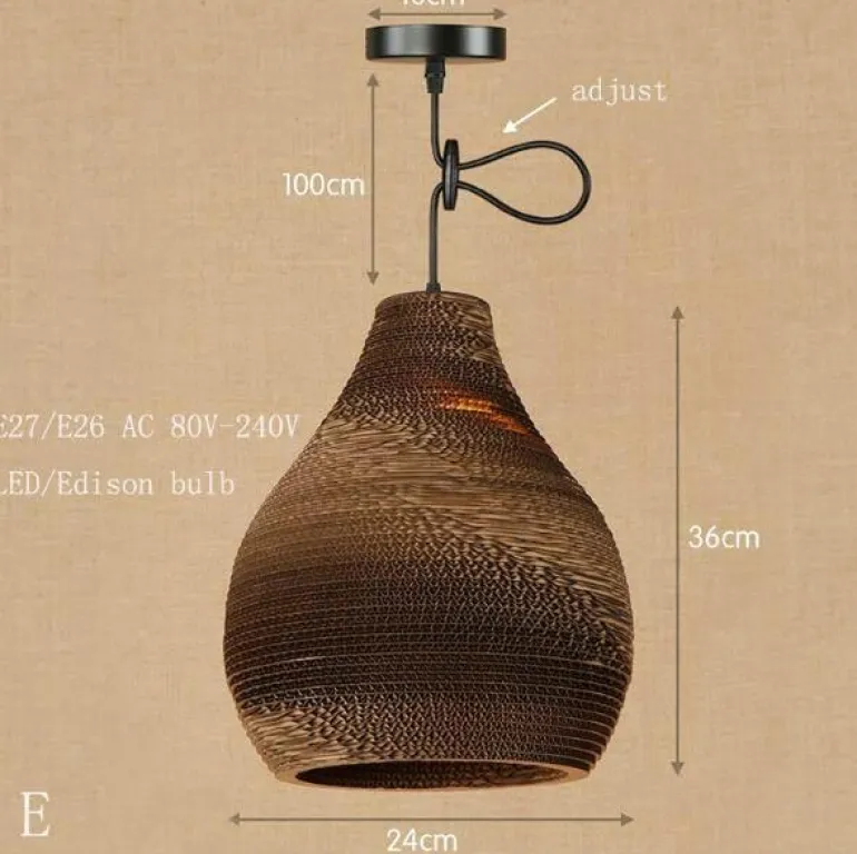 Origami LED Pendant Lamp - Modern Paper Light Shade