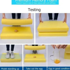 Orthopädisches Nackenkissen aus Memory-Schaum – stützendes Reisekissen