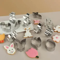 Oster-Ausstechformen-Set – Edelstahlformen für Kinder, Backpartys, 12-teilig