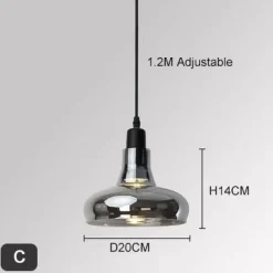 Oval Pendant Lamp - Modern Nordic Ceiling Light Fixture