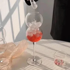 Paar Glasbecher-Set – Herz, Liebesvogel, Cocktail-Tee-Kaffeetassen