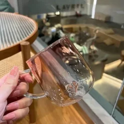 Paar-Glasbecher - Romantisches Trinkgeschirr mit Farbverlauf, 2er-Set