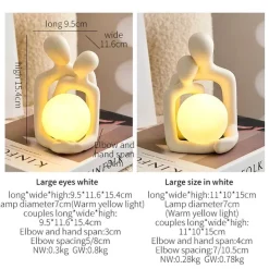 Paar-Liebeslampe - Ewige Verbundenheit Nachtlicht