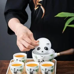 Panda Spin Rotierendes Teeservice – Teeparty-Spielset für Kinder