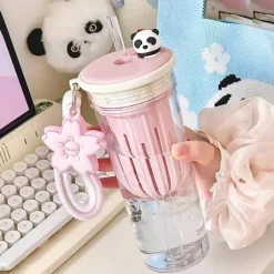 Panda-Wasserflasche – entzückender wiederverwendbarer Getränkebehälter für Kinder und Erwachsene