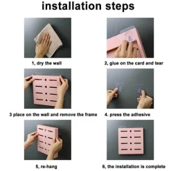 Pastellblauer Messer-Organizer zur Wandmontage – 2er-Pack