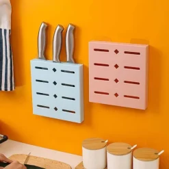 Pastellblauer Messer-Organizer zur Wandmontage – 2er-Pack