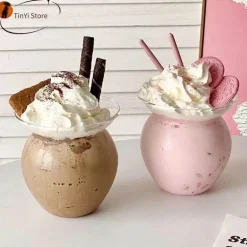 Personalisierte hitzebeständige Perlmilchteetassen für Partys