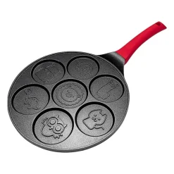 Pfannkuchenpfanne mit Cartoon-Tiermotiv – 7-förmige Hochleistungs-Grillplatte