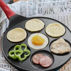 Pfannkuchenpfanne mit Cartoon-Tiermotiv – 7-förmige Hochleistungs-Grillplatte