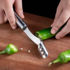 Pfefferentkerner-Messer - Melonen- und Gurkenkernentferner