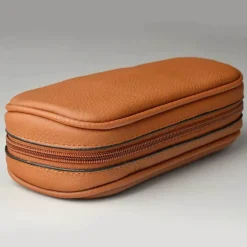 Pfeifentasche aus Rindsleder - Premium Halter für 3 Pfeifen Tabakzubehör