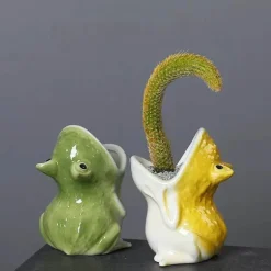 Pflanzgefäße aus Keramik in Froschform – Niedliche Gartendekoration für den Außenbereich