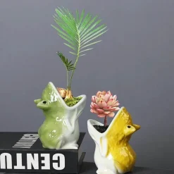 Pflanzgefäße aus Keramik in Froschform – Niedliche Gartendekoration für den Außenbereich