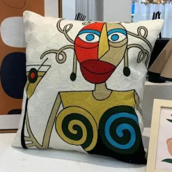 Picasso Abstrakter Kissenbezug - Besticktes Sofa-Auto-Dekor